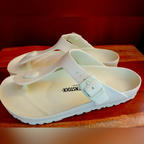 Birkenstock Gizeh Essentials EVA in Light Green Sz 37/7-7.5 - Picture 5 of 7